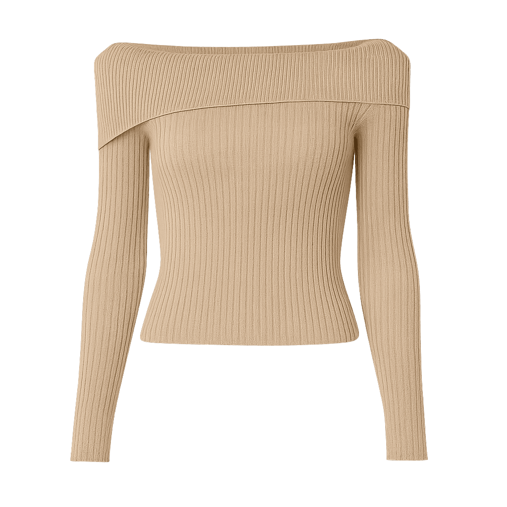 Off-shoulder Cardigan